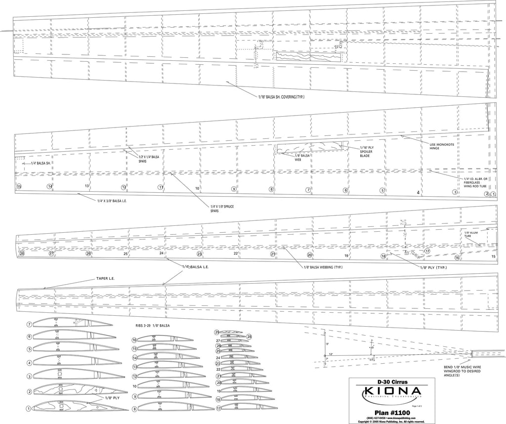 Plan - 1100 Darmstadt D-30 Cirrus