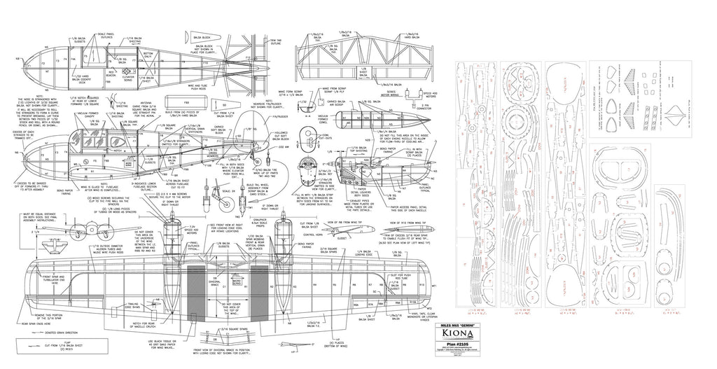 Plan - 2105 Miles M.65 Gemini