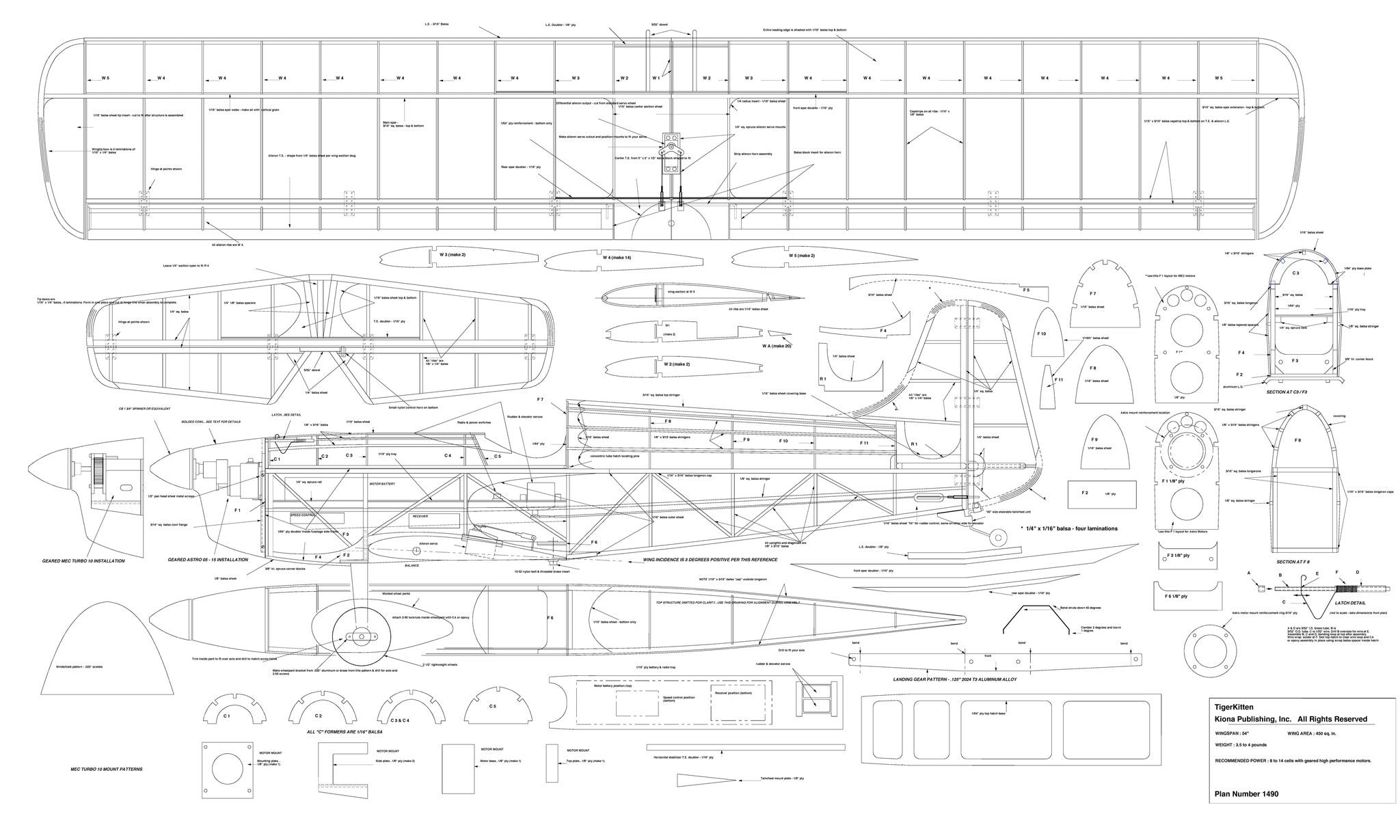 Plan - 1490 Tiger Kitten – Kiona Publishing Store