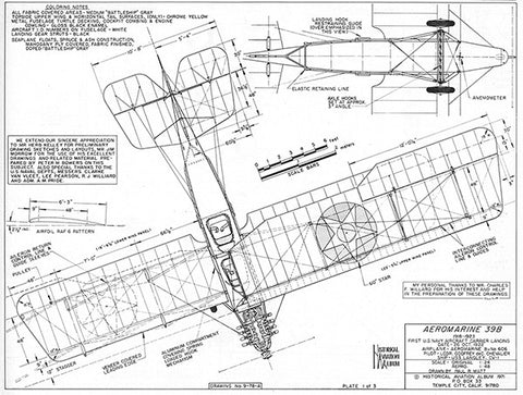 Drawing - Paul Matt - Aeromarine-39B