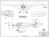 Drawing - Paul Matt - Piper J4 Cub Coupe